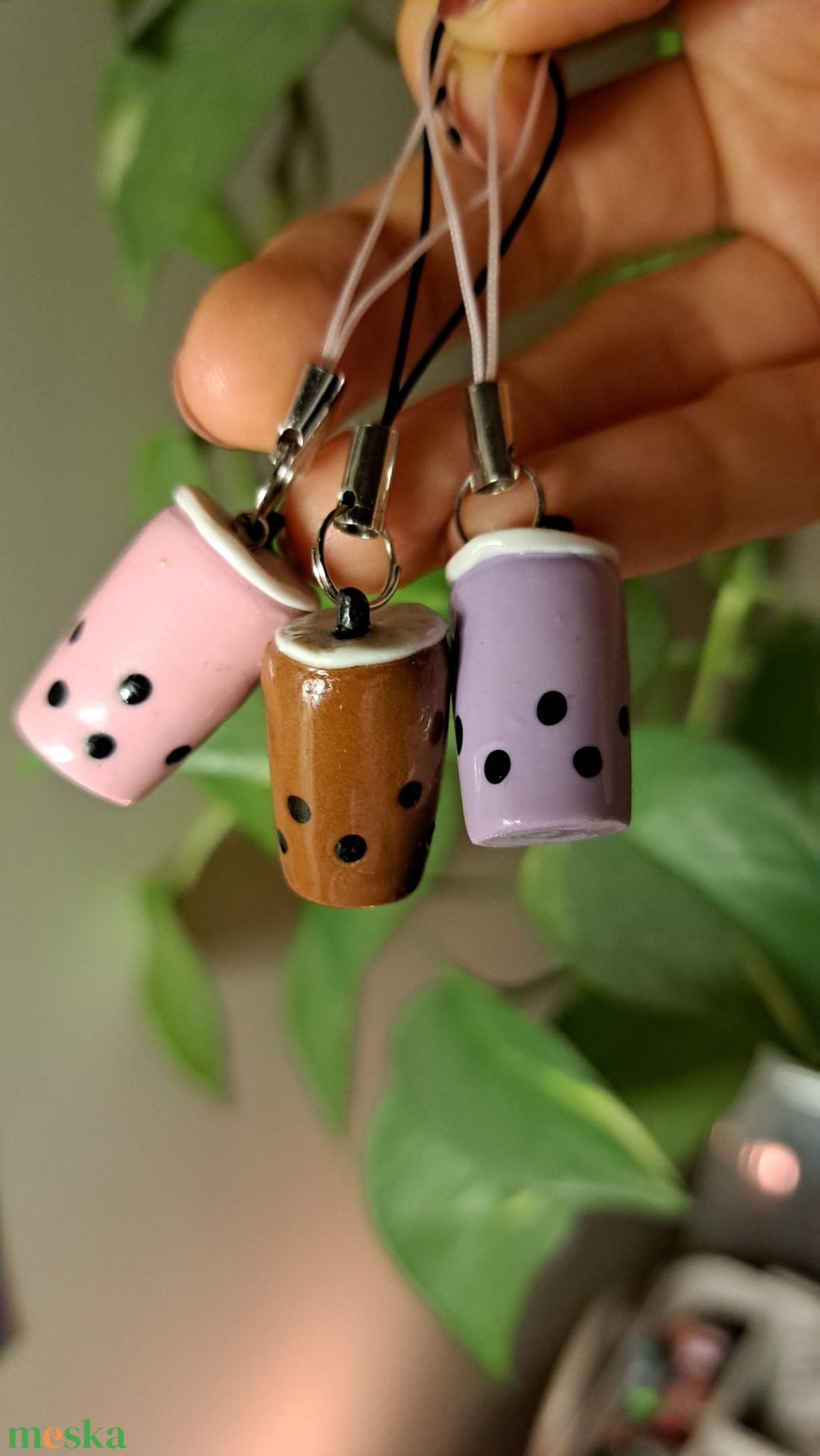 Bubble Tea Charm - táska & tok - kulcstartó & táskadísz - táskadísz - Meska.hu