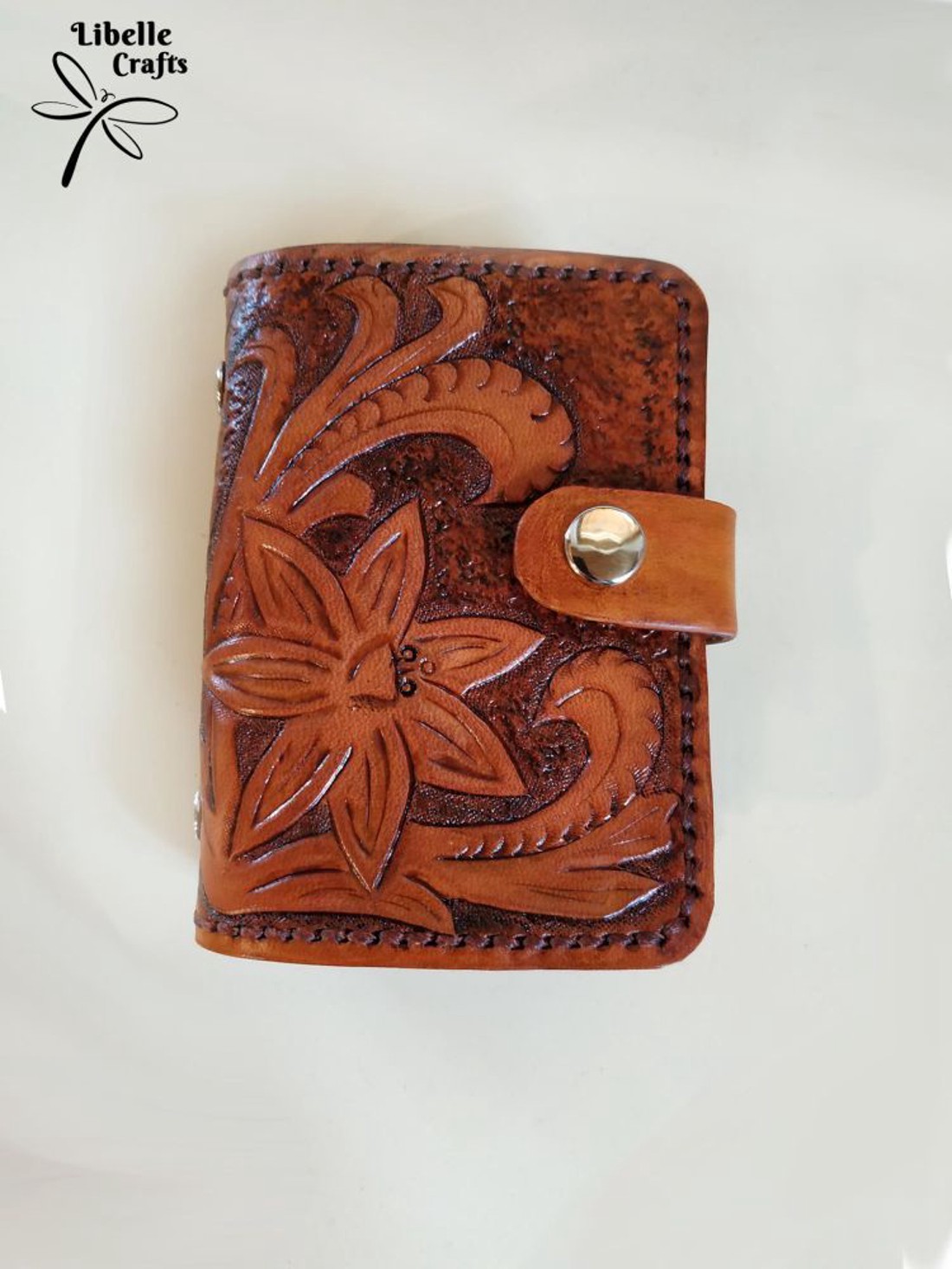 Antikolt, virág mintás igazolványtartó - táska & tok - pénztárca & más tok - kártyatartó & irattartó - Meska.hu