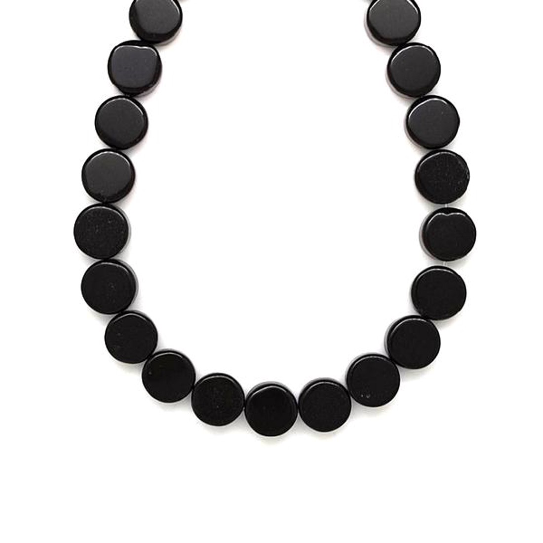 Obszidián fekete kör 10x4-6mm - kellékek & szerszámok - ásvány alapanyag - ásványfüzér - Meska.hu Obszidián fekete kör 10x4-6mm - kellékek & szerszámok - ásvány alapanyag - ásványfüzér - Meska.hu
