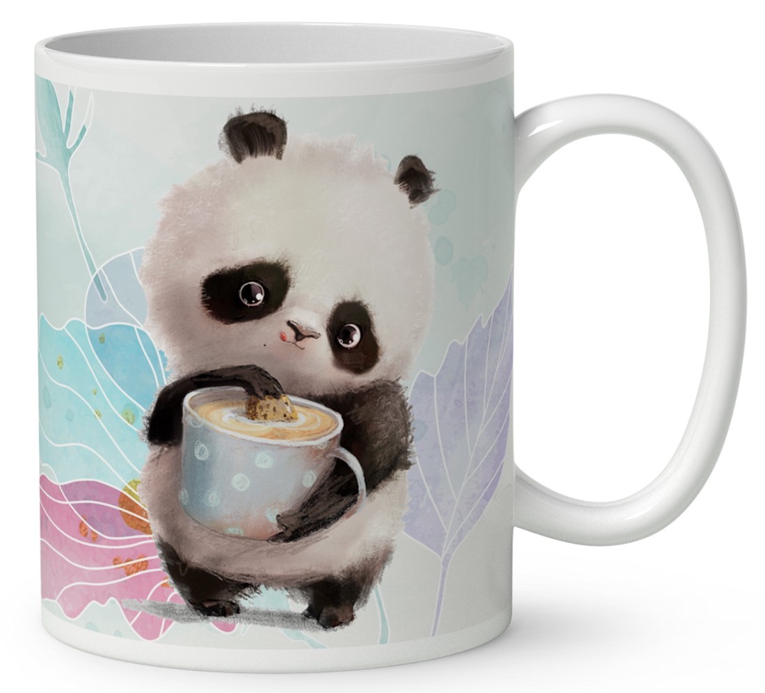 Kérd a neveddel - Kávés Panda mintás bögre - otthon & életmód - konyhafelszerelés, tálalás - tálalás - bögre & csésze - Meska.hu