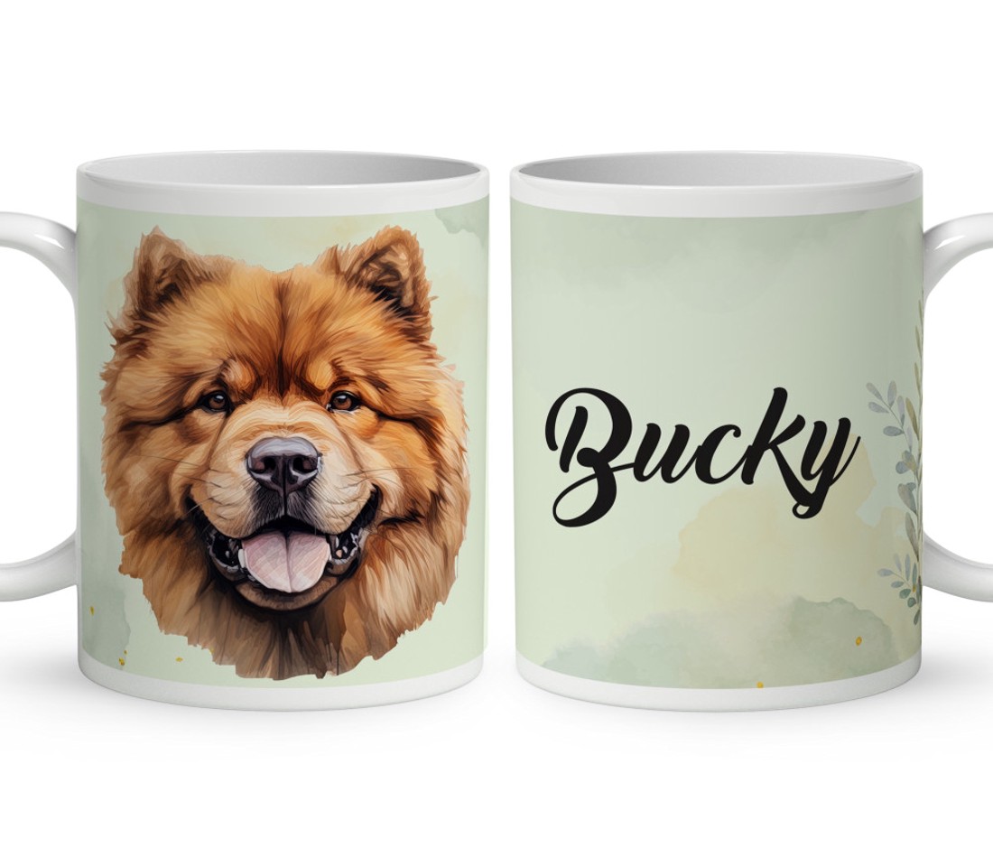 Névvel kérhető - Csau csau portré mintás bögre - otthon & életmód - konyhafelszerelés, tálalás - tálalás - bögre & csésze - Meska.hu