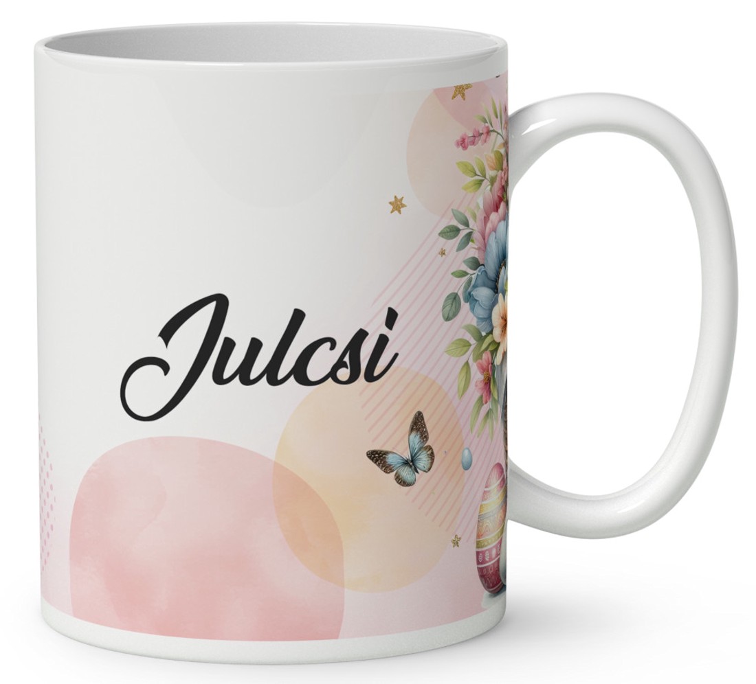 Névvel kérhető - Kis cuki húsvéti nyuszi mintás bögre - otthon & életmód - konyhafelszerelés, tálalás - tálalás - bögre & csésze - Meska.hu