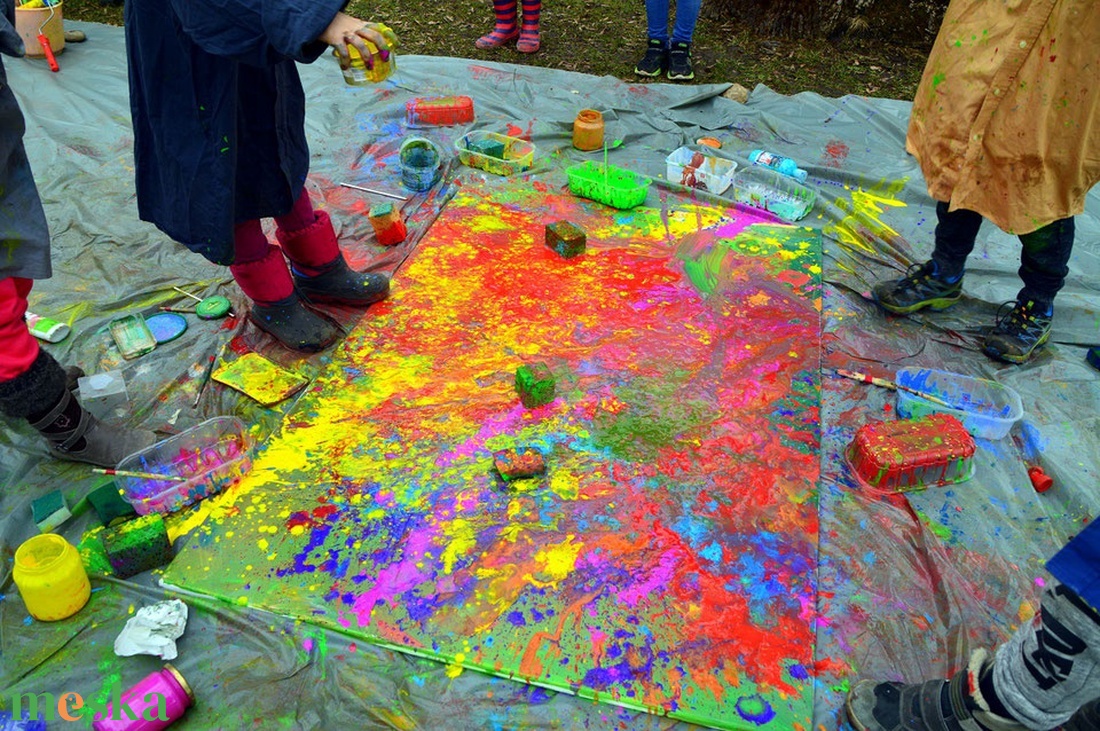 PÁROS SZABADFESTÉS WORKSHOP Valentin napra - gyere és alkoss valami extrát, iparművész műtermében - diy (csináld magad) - workshop & tanfolyam - Meska.hu