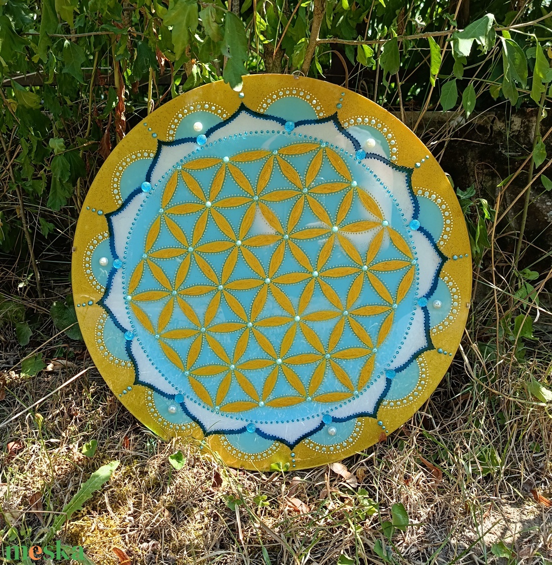 Az Élet virága mandala  - otthon & életmód - dekoráció - spiritualitás - mandala - Meska.hu