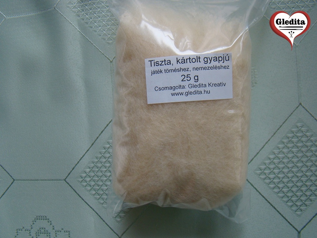 Nemezelhető gyapjú - 25 g - kellékek & szerszámok - vegyes alapanyag - gyapjú, nemez - Meska.hu