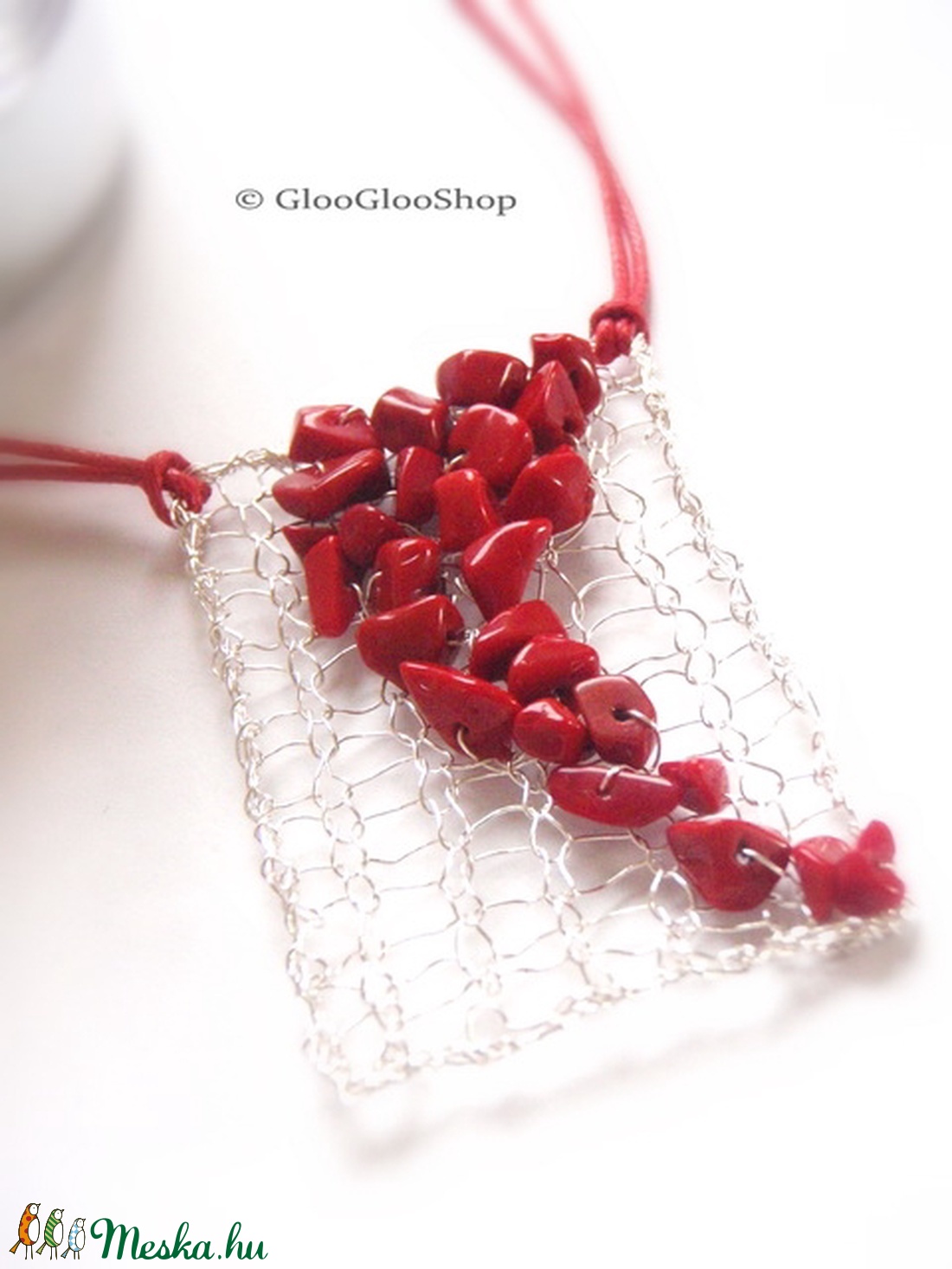 Gyöngyhalász - Paprika nyaklánc -  - Meska.hu