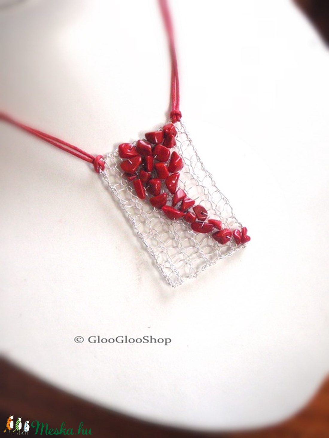 Gyöngyhalász - Paprika nyaklánc -  - Meska.hu