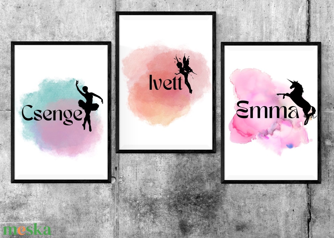 Névtábla #Silhouette - otthon & életmód - babaszoba, gyerekszoba - gyerek névtábla - Meska.hu
