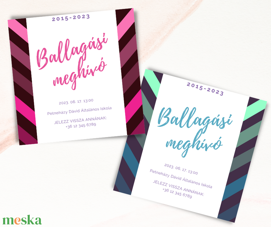 Ballagási meghívó #sávok - otthon & életmód - papír, írószer - ajándékozás kellékei - meghívó - Meska.hu Ballagási meghívó #sávok - otthon & életmód - papír, írószer - ajándékozás kellékei - meghívó - Meska.hu