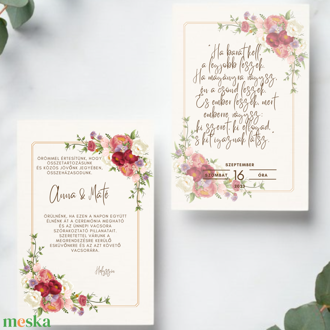 Esküvői meghívó #frame - esküvő - meghívó & kártya - meghívó - Meska.hu