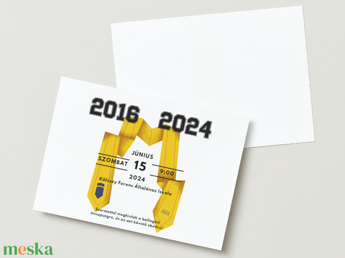 Ballagási meghívó #tie - otthon & életmód - papír, írószer - Meska.hu