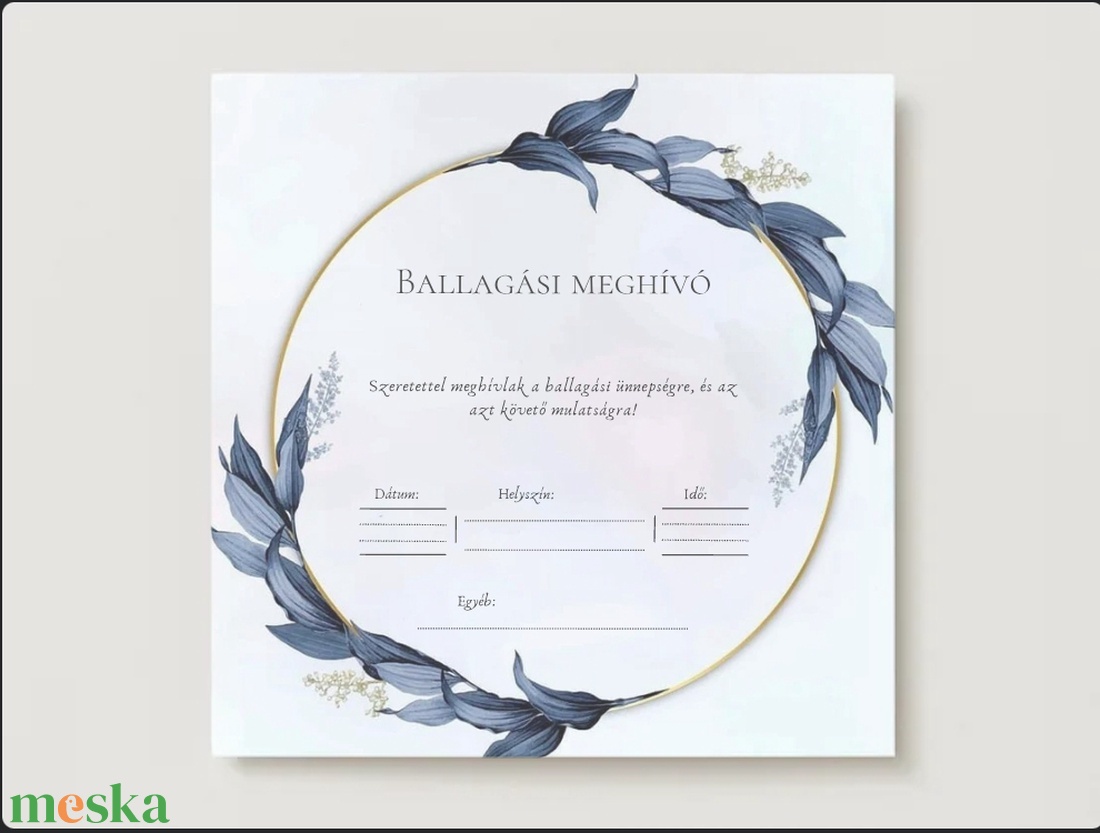 Ballagási meghívó #leaves - otthon & életmód - papír, írószer - ajándékozás kellékei - meghívó - Meska.hu Ballagási meghívó #leaves - otthon & életmód - papír, írószer - ajándékozás kellékei - meghívó - Meska.hu