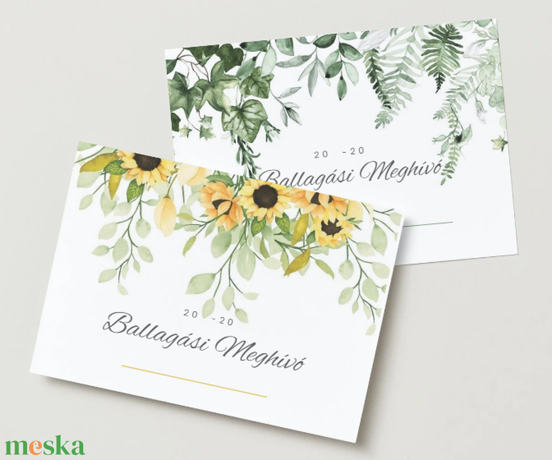 Ballagási meghívó #hangingleaves - otthon & életmód - papír, írószer - ajándékozás kellékei - meghívó - Meska.hu