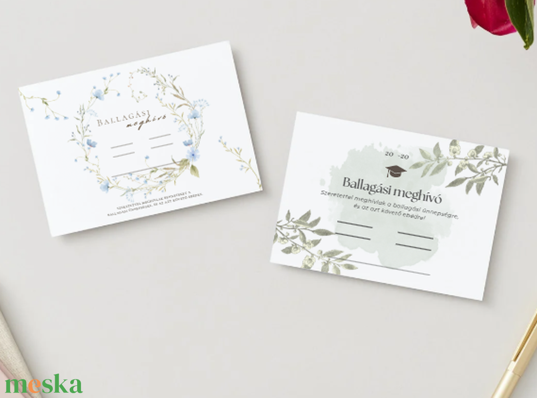 Ballagási meghívó #levelek - otthon & életmód - papír, írószer - ajándékozás kellékei - meghívó - Meska.hu