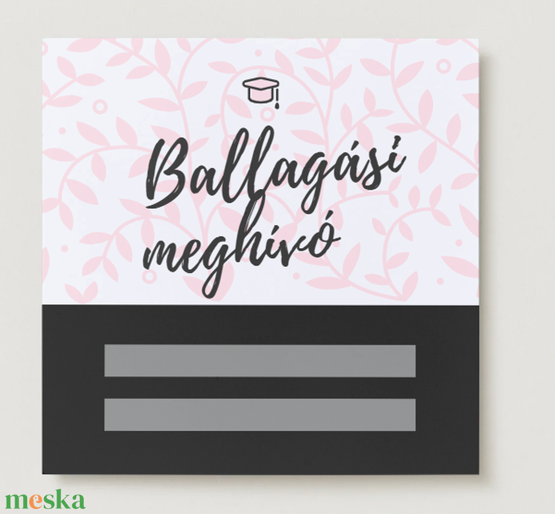 Ballagási meghívók különböző színekben #tendril - otthon & életmód - papír, írószer - ajándékozás kellékei - meghívó - Meska.hu