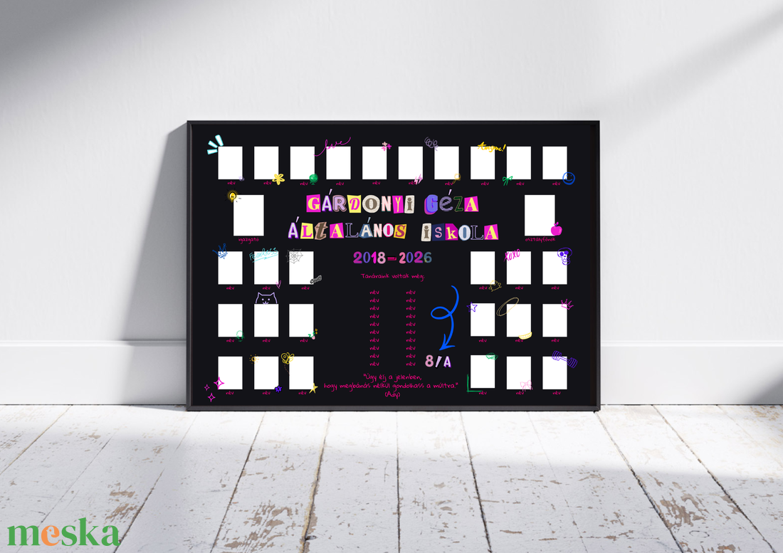 Ballagási tabló #yearbook - művészet - grafika & illusztráció - digitális - Meska.hu