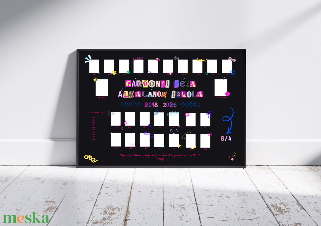 Ballagási tabló #yearbook - művészet - grafika & illusztráció - digitális - Meska.hu