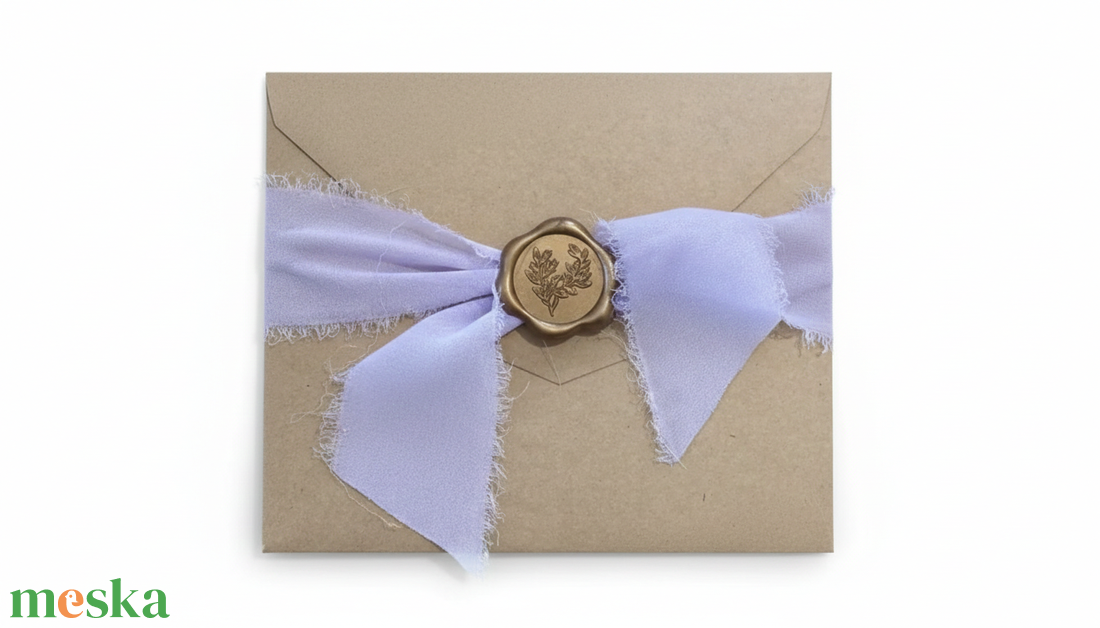 Viaszpecsét levél mintával - otthon & életmód - papír, írószer - pecsétek - viaszpecsét - Meska.hu