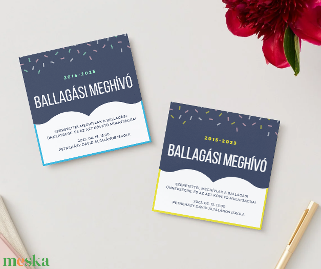 Ballagási meghívó #mustache - otthon & életmód - papír, írószer - ajándékozás kellékei - meghívó - Meska.hu