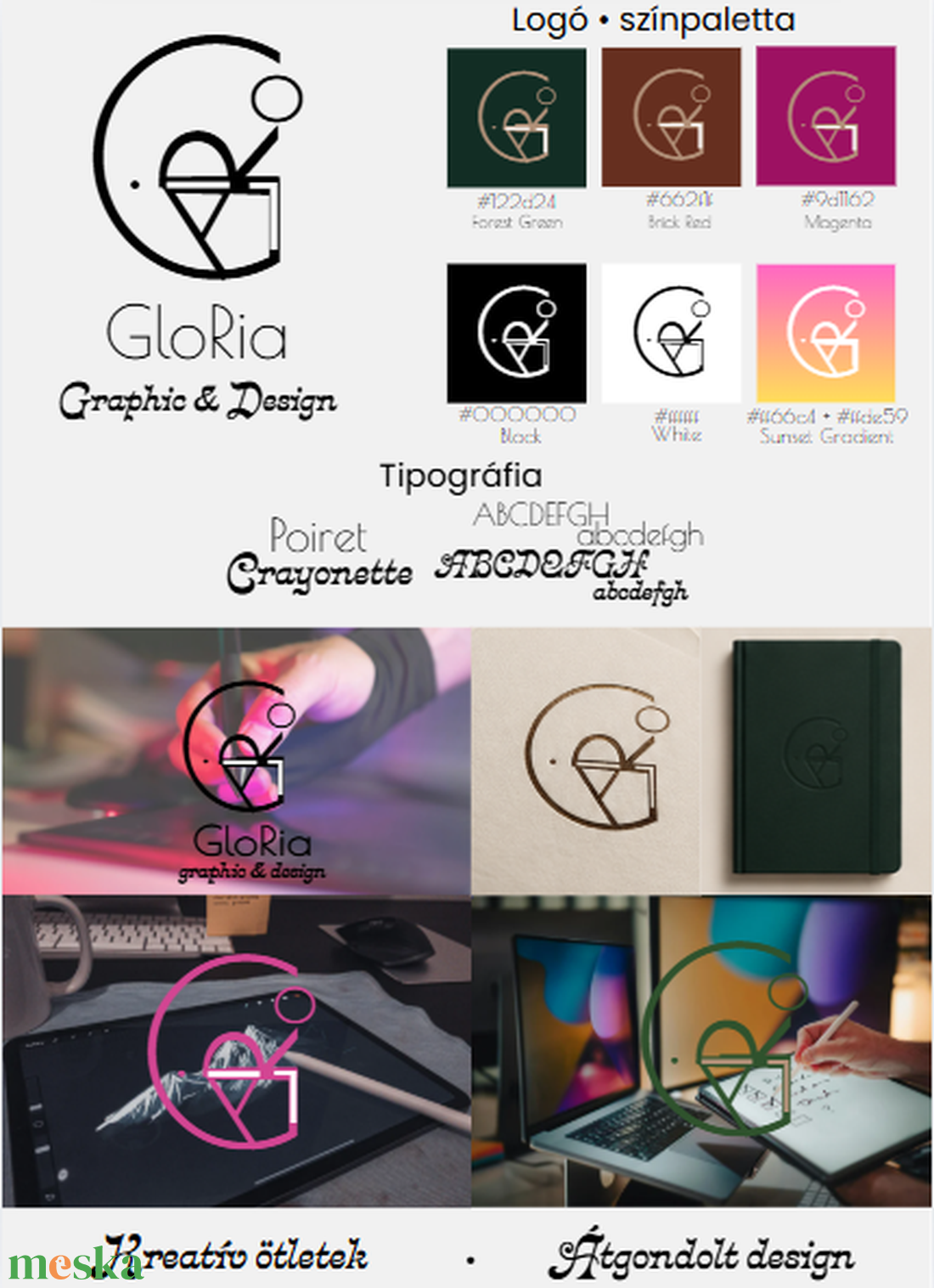 Logó, arculat tervezés - művészet - grafika & illusztráció - digitális - Meska.hu