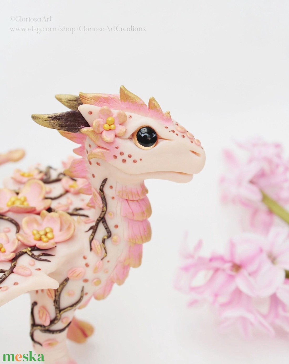 Egyedi cseresznye virág sárkány szobrocska - sakura sárkány figura - tavaszi virágos dekoráció - otthon & életmód - dekoráció - dísztárgy - Meska.hu Egyedi cseresznye virág sárkány szobrocska - sakura sárkány figura - tavaszi virágos dekoráció - otthon & életmód - dekoráció - dísztárgy - Meska.hu