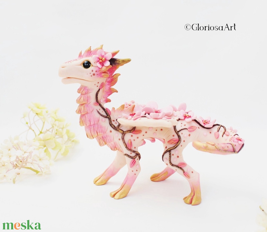 Egyedi cseresznye virág sárkány szobrocska - sakura sárkány figura - tavaszi virágos dekoráció - otthon & életmód - dekoráció - dísztárgy - Meska.hu Egyedi cseresznye virág sárkány szobrocska - sakura sárkány figura - tavaszi virágos dekoráció - otthon & életmód - dekoráció - dísztárgy - Meska.hu