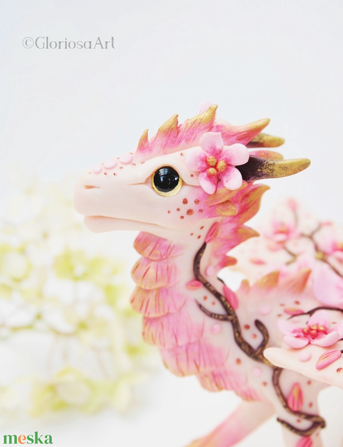 Egyedi cseresznye virág sárkány szobrocska - sakura sárkány figura - tavaszi virágos dekoráció - otthon & életmód - dekoráció - dísztárgy - Meska.hu Egyedi cseresznye virág sárkány szobrocska - sakura sárkány figura - tavaszi virágos dekoráció - otthon & életmód - dekoráció - dísztárgy - Meska.hu