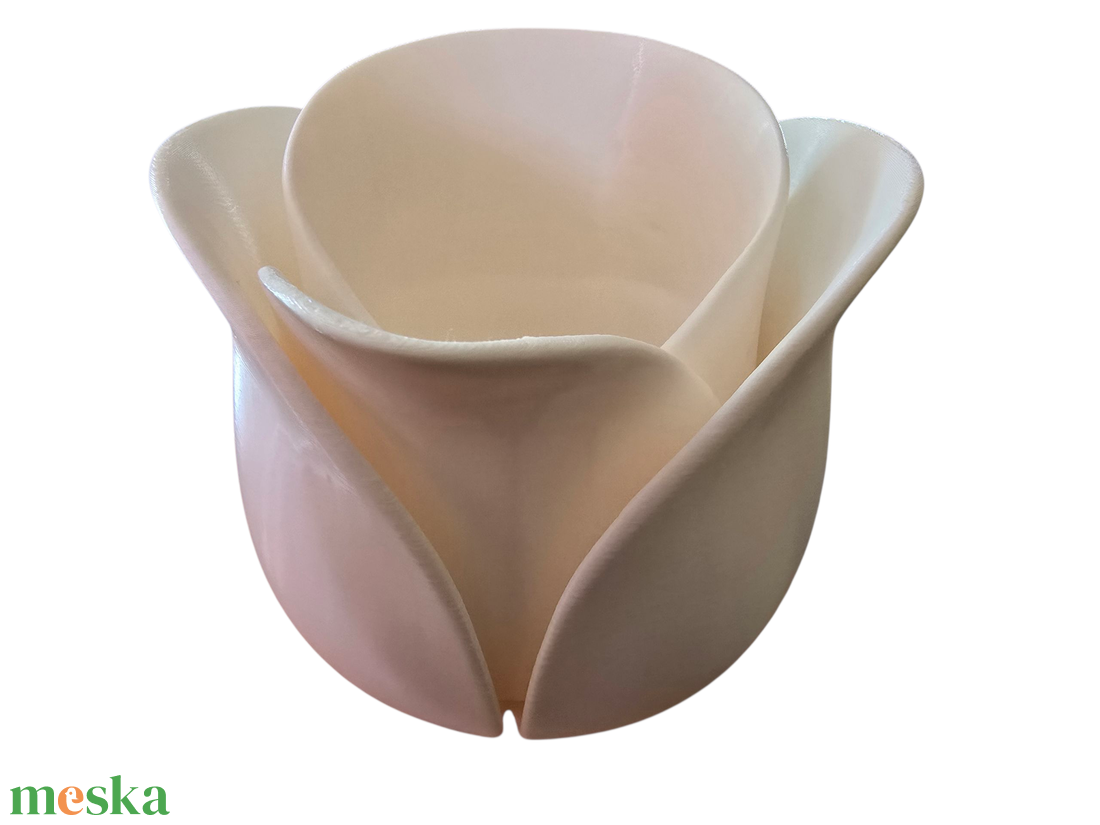 Tulipán formájú 3D nyomtatott váza  elegáns és modern dekoráció - otthon & életmód - dekoráció - virágdísz és tartó - cserép & kaspó - Meska.hu