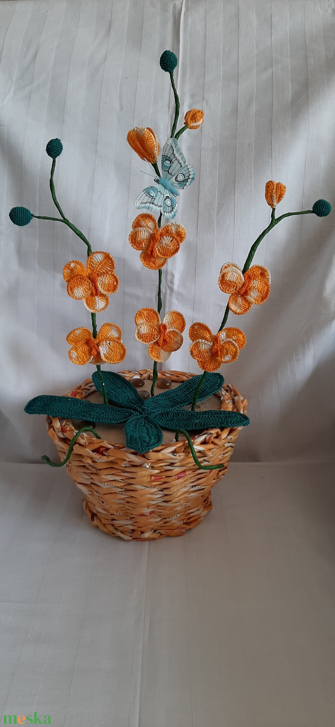Horgolt Orhídea - diy (csináld magad) - szabásminta, útmutató - horgolási minta - Meska.hu Horgolt Orhídea - diy (csináld magad) - szabásminta, útmutató - horgolási minta - Meska.hu