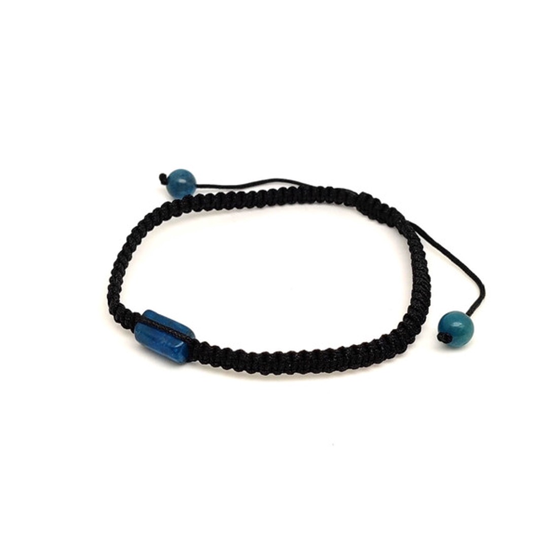 Apatit csomózott állítható karkötő 7x11mm - ékszer - karkötő - ásványkarkötő - Meska.hu