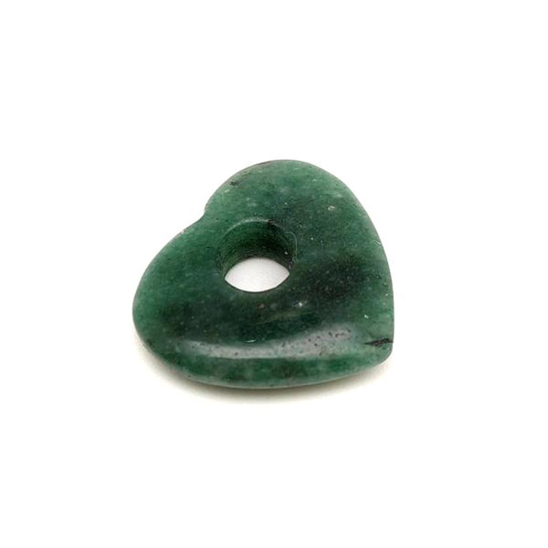 Aventurin fánk szív 25x23mm - ékszer - nyaklánc - medál - Meska.hu