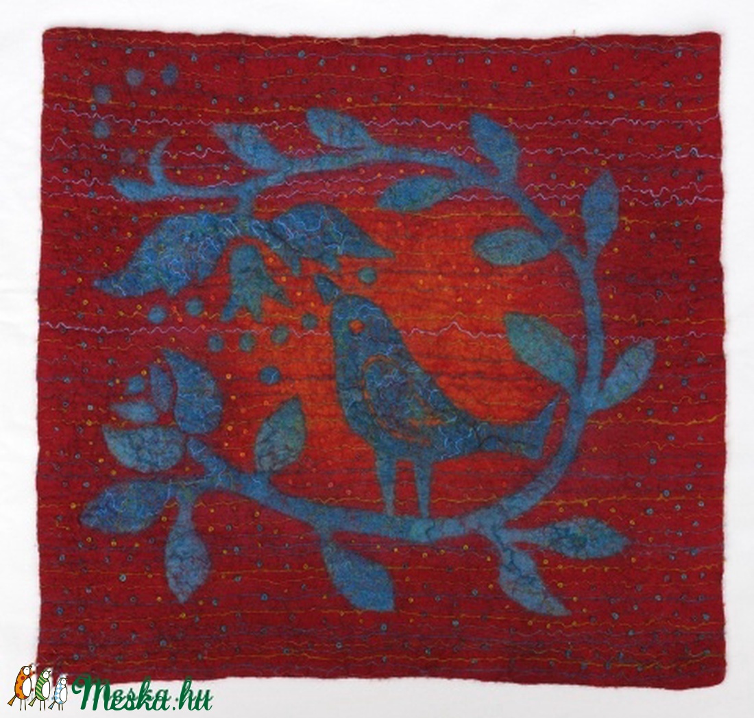 Madaras nemezkép, 47 x 44 cm LEFOGLALVA! A vásárló szíves kérésére dec. 5-ig - - Meska.hu Madaras nemezkép, 47 x 44 cm LEFOGLALVA! A vásárló szíves kérésére dec. 5-ig - - Meska.hu