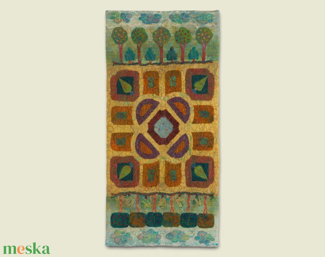 Látóhatár II. nemezkép, Méret: 64 x 130 cm - művészet - textilkép - nemezelt - Meska.hu Látóhatár II. nemezkép, Méret: 64 x 130 cm - művészet - textilkép - nemezelt - Meska.hu