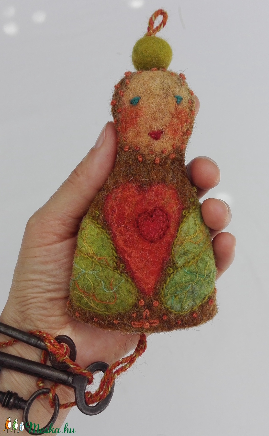 Kulcstartó, Kulcsanyó, Nemezelt, hímzett kulcstartó - - Meska.hu Kulcstartó, Kulcsanyó, Nemezelt, hímzett kulcstartó - - Meska.hu