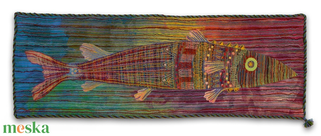 Nemez falikép Vízben. Mérete: 70 x 180 cm RENDELHETŐ - művészet - textilkép - nemezelt - Meska.hu Nemez falikép Vízben. Mérete: 70 x 180 cm RENDELHETŐ - művészet - textilkép - nemezelt - Meska.hu