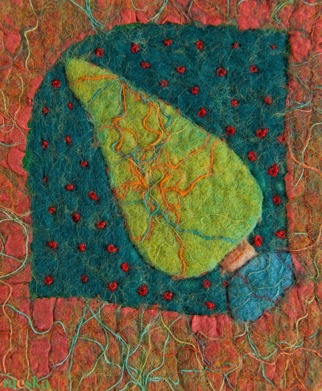 Látóhatár II. nemezkép, Méret: 64 x 130 cm, Tavasz - művészet - textilkép - nemezelt - Meska.hu Látóhatár II. nemezkép, Méret: 64 x 130 cm, Tavasz - művészet - textilkép - nemezelt - Meska.hu