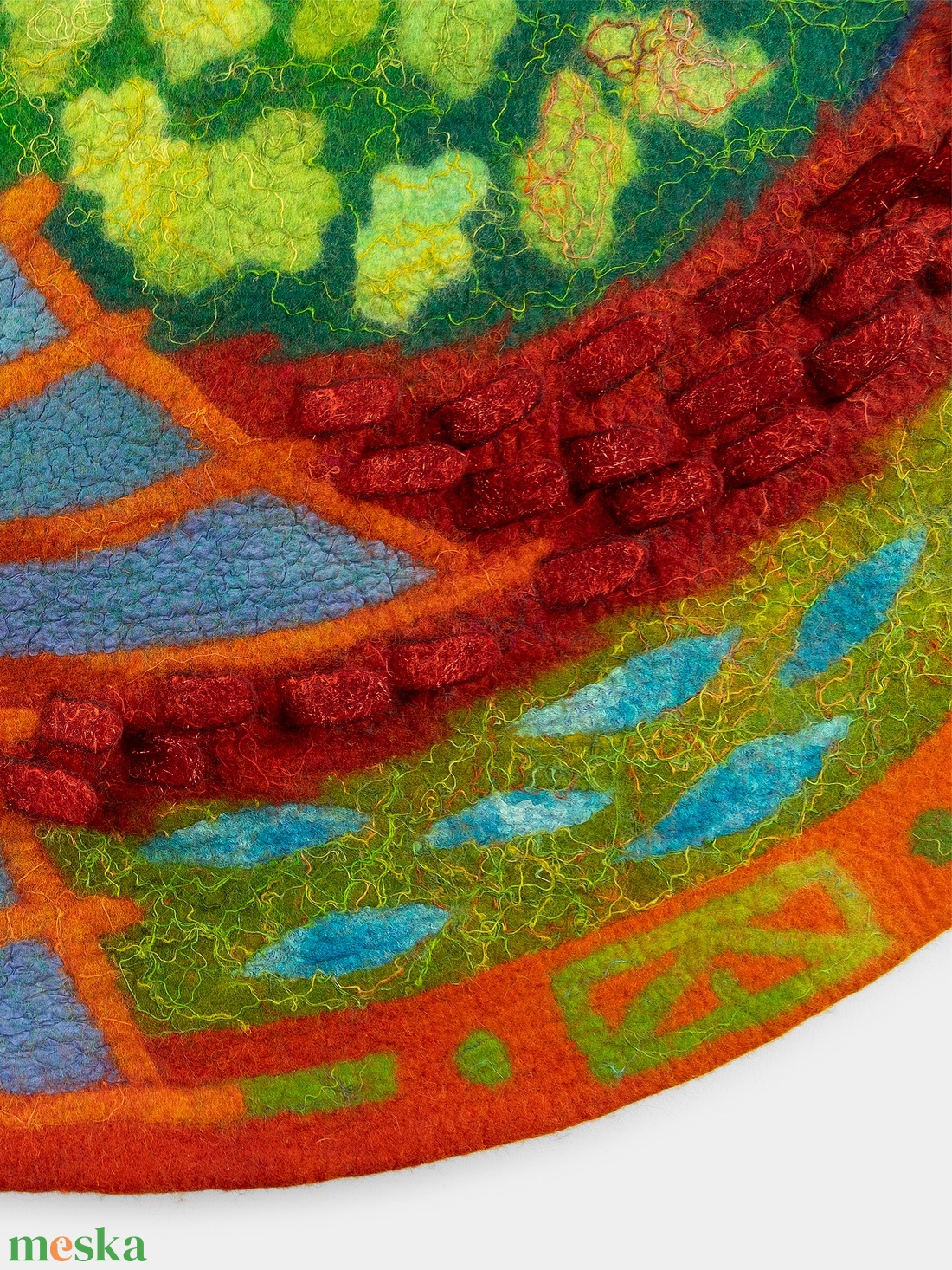 Sárkány. Nemezkép - művészet - textilkép - nemezelt - Meska.hu