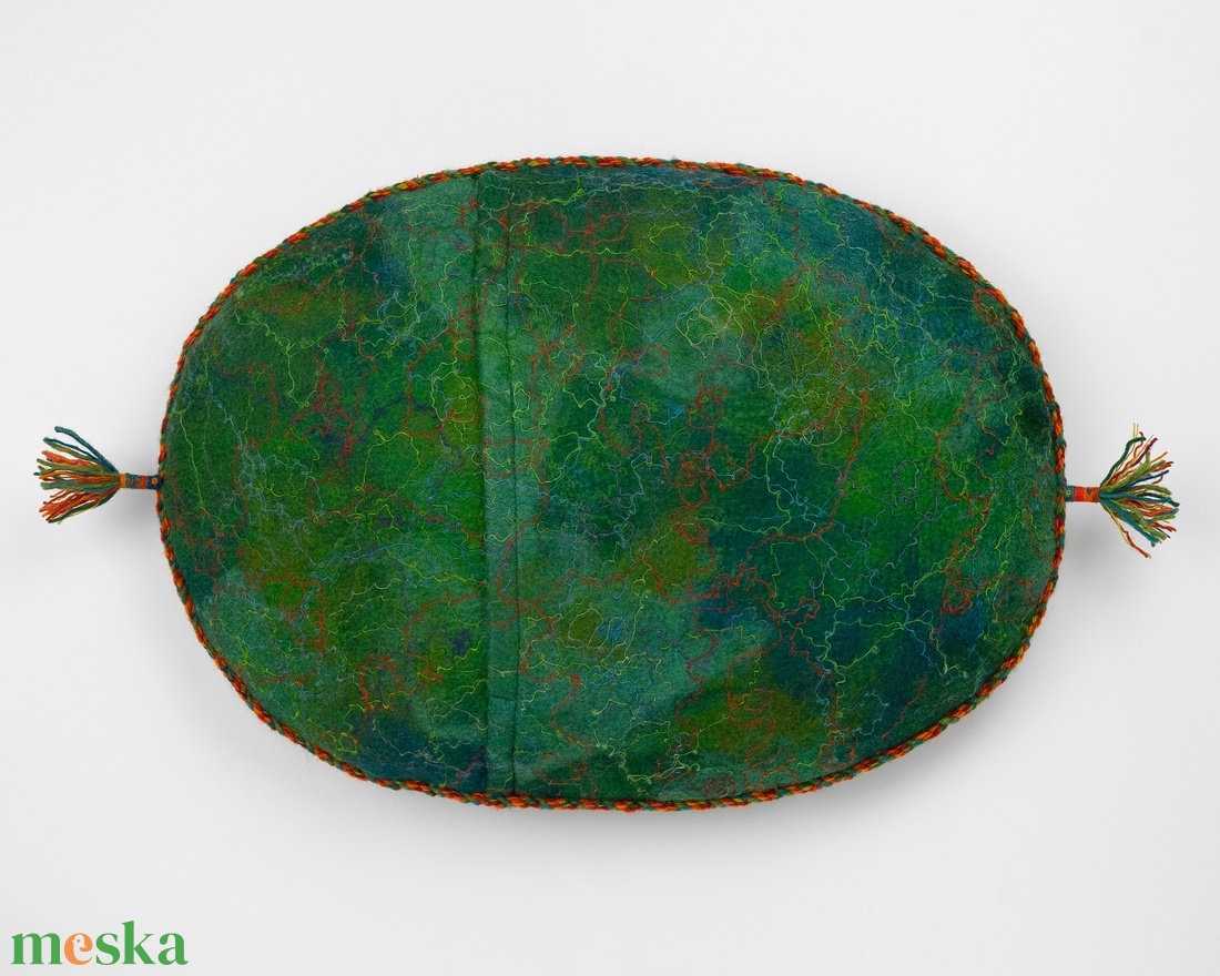 Gránátalmás nemezpárna, díszpárna  - otthon & életmód - lakástextil - párna & párnahuzat - díszpárnahuzat - Meska.hu