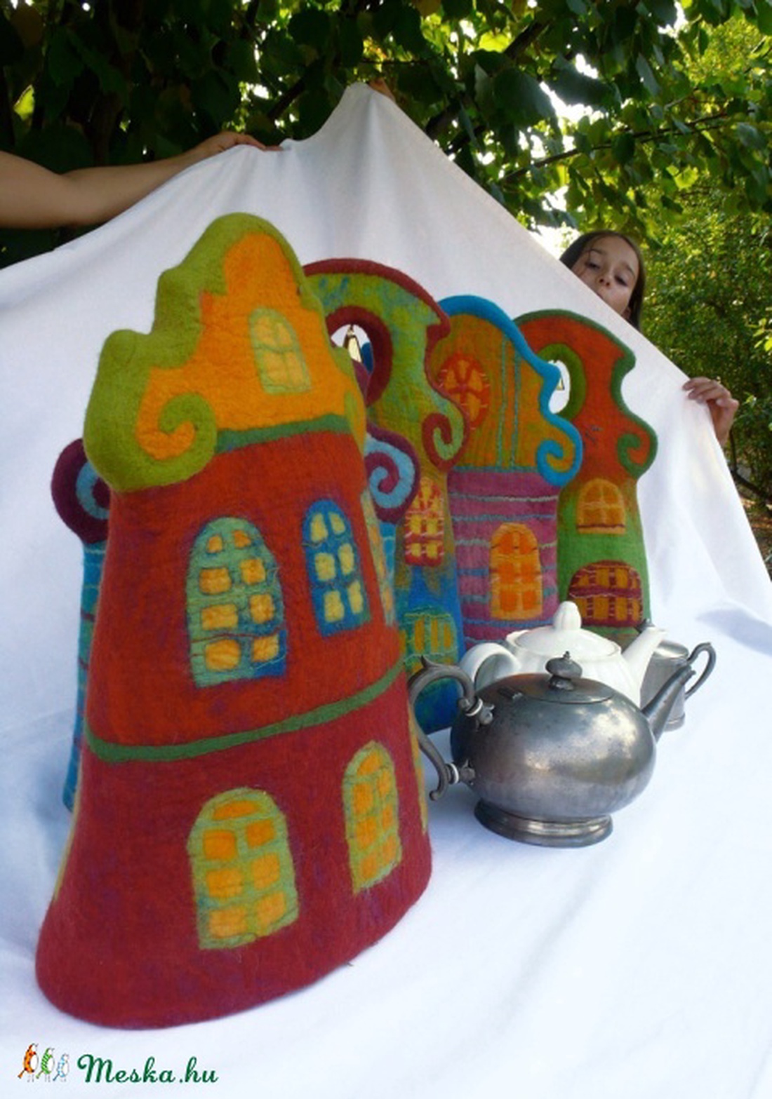 Teáskannamelegítő teaház 37 x 47 cm - - Meska.hu Teáskannamelegítő teaház 37 x 47 cm - - Meska.hu