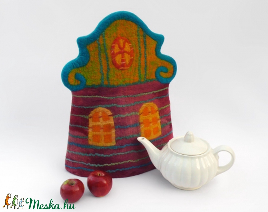 Teáskannamelegítő teaház 36 x 45 cm -  - Meska.hu