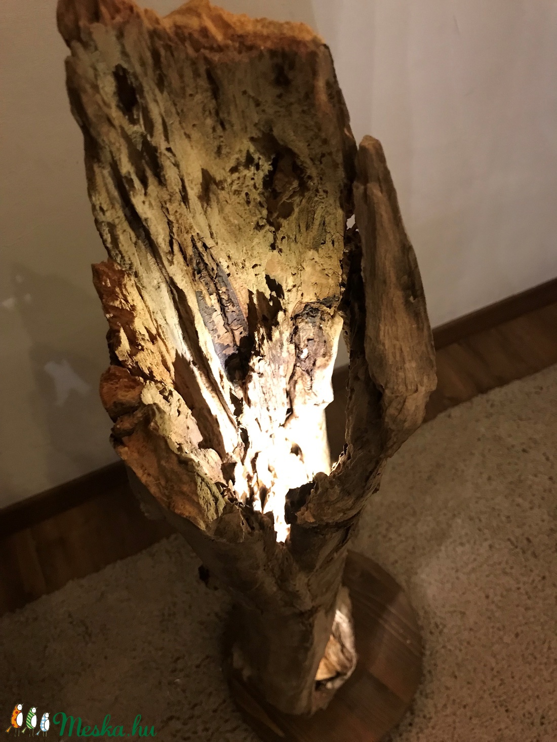 Egyedi rusztikus állólámpa - otthon & életmód - lámpa - hangulatlámpa - Meska.hu