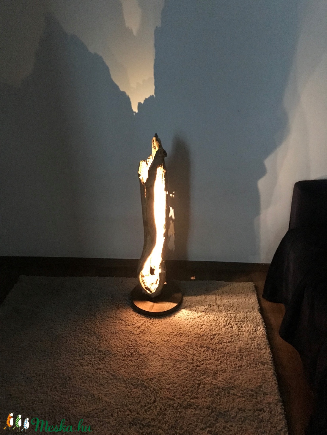 Egyedi rusztikus állólámpa - otthon & életmód - lámpa - hangulatlámpa - Meska.hu