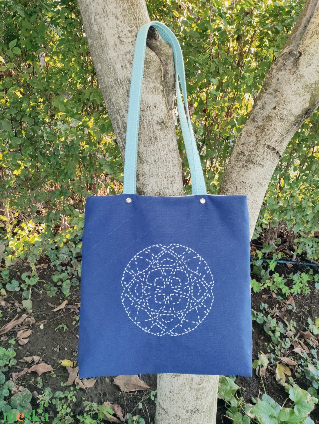 Bélelt vászon szatyor - táska & tok - kézitáska & válltáska - válltáska - Meska.hu