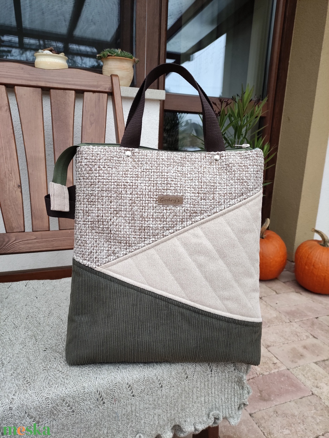 Női bútorszövet hátizsák  - táska & tok - hátizsák - hátizsák - Meska.hu