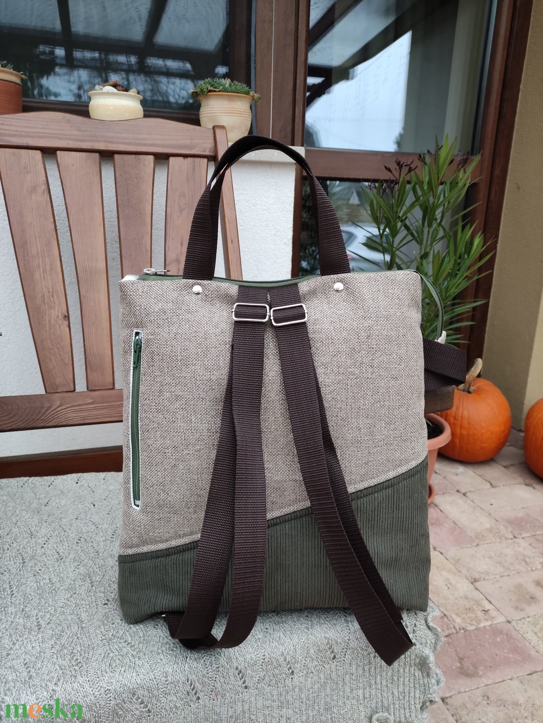 Női bútorszövet hátizsák  - táska & tok - hátizsák - hátizsák - Meska.hu