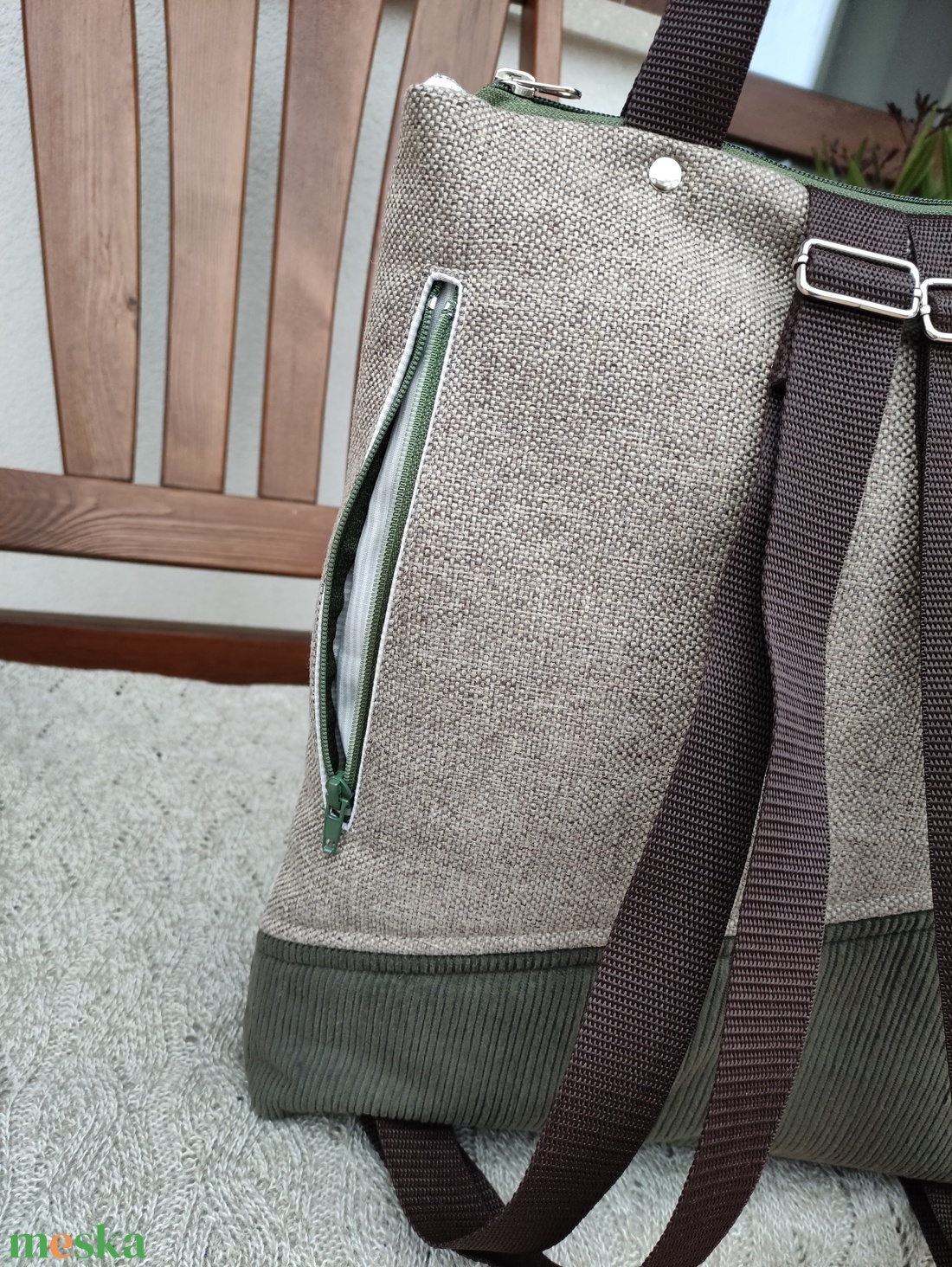 Női bútorszövet hátizsák  - táska & tok - hátizsák - hátizsák - Meska.hu