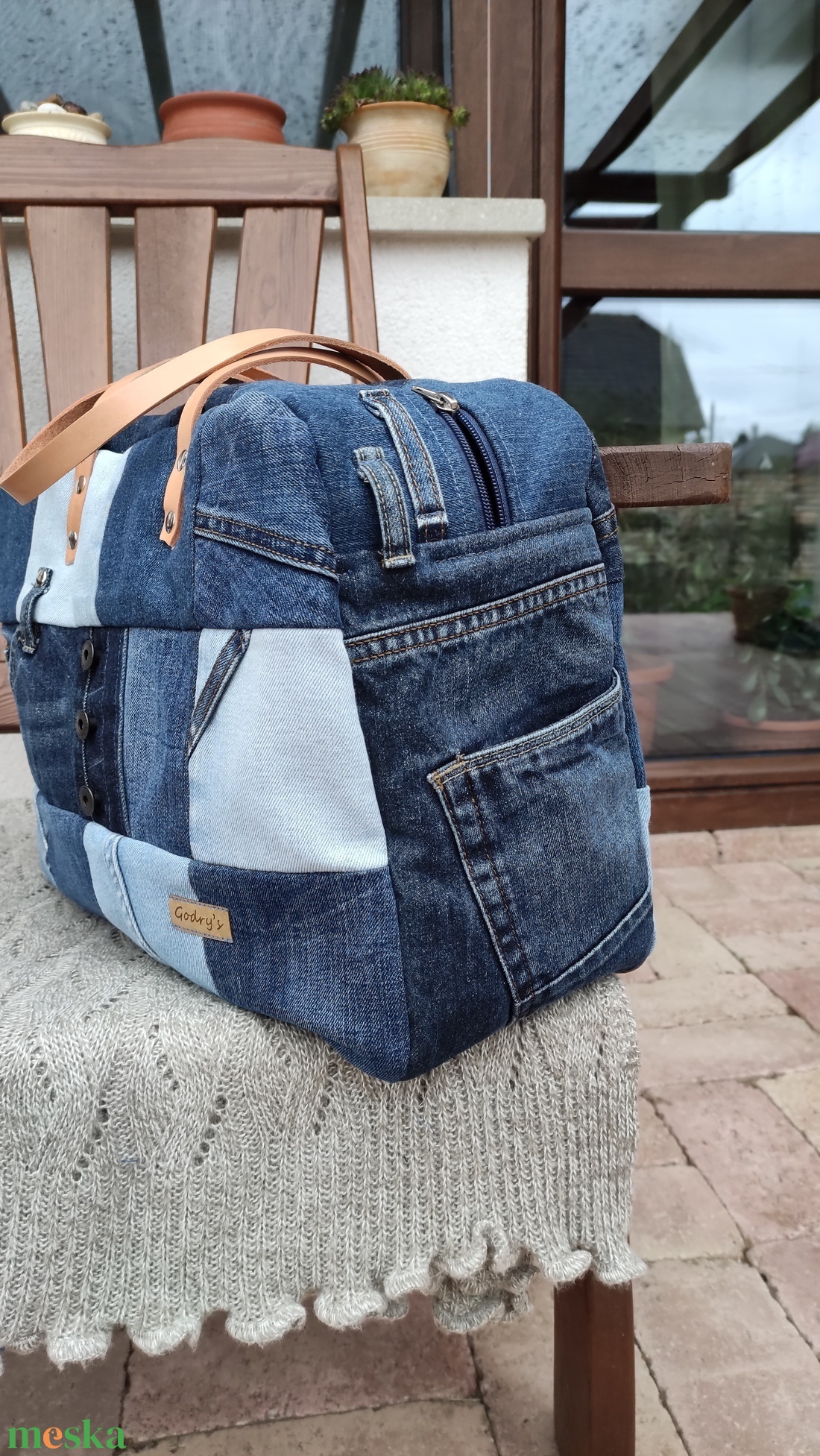 Farmer utazótáska újrahasznosított alapanyagból  - táska & tok - kézitáska & válltáska - válltáska - Meska.hu