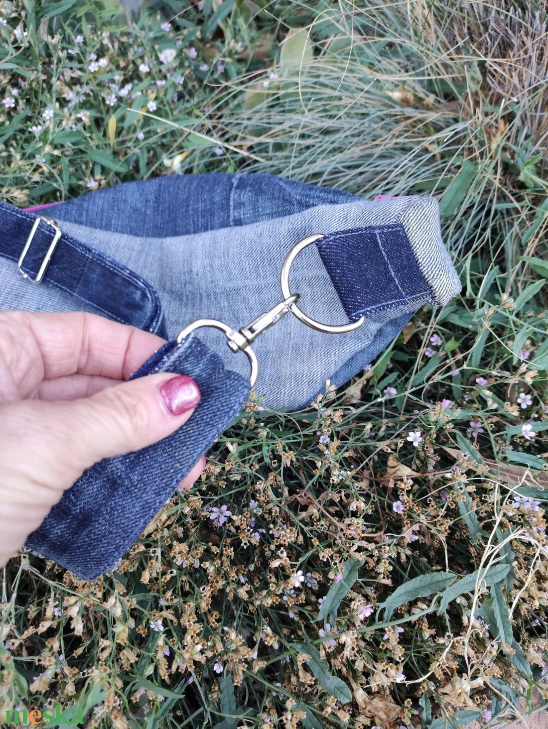 Upcycled övtáska S méret - táska & tok - övtáska - Meska.hu