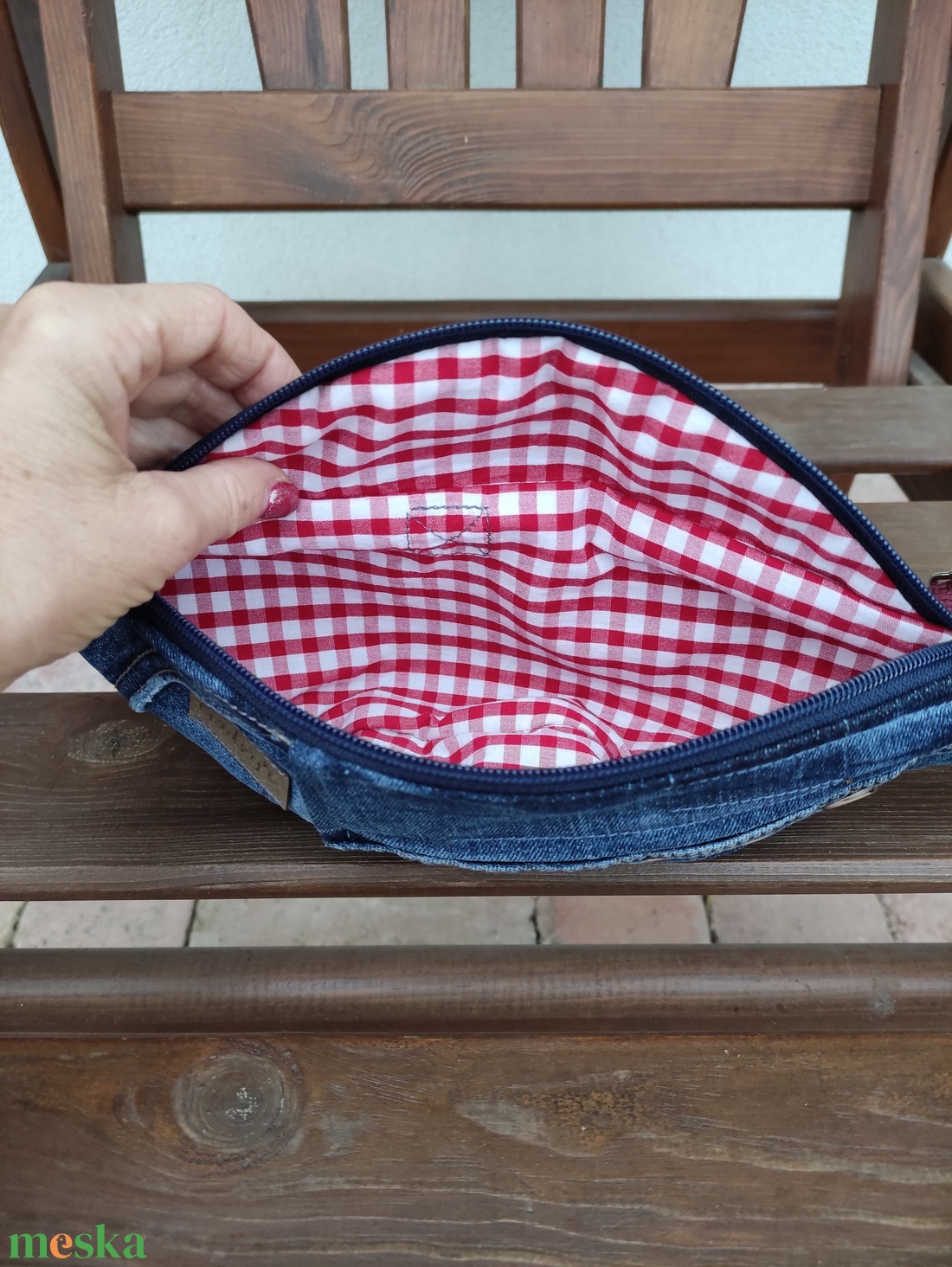 Upcycled övtáska S méret - táska & tok - övtáska - Meska.hu