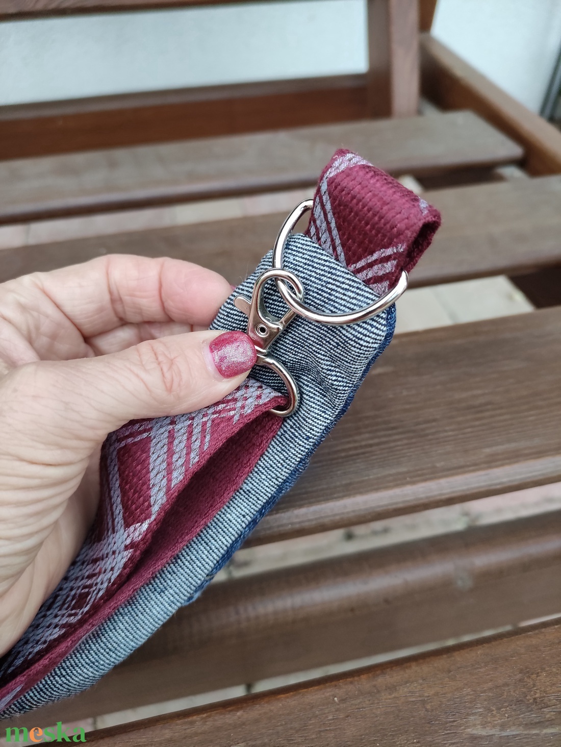 Upcycled övtáska S méret - táska & tok - övtáska - Meska.hu